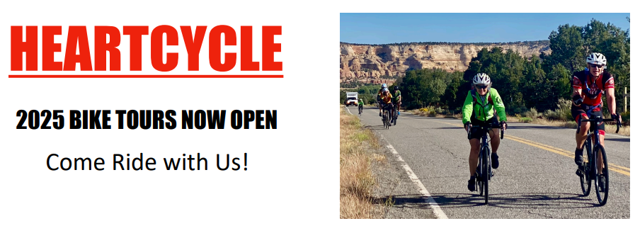 HeartCycle 2025 Bike Tours Now Open. Come Ride with Us!